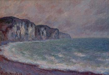 Claude Oscar Monet : Cliff at Pourville